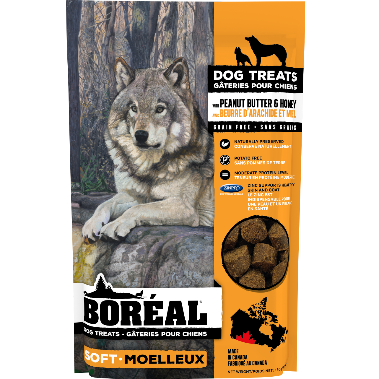 Boréal Dog Treats Peanut Butter and Honey