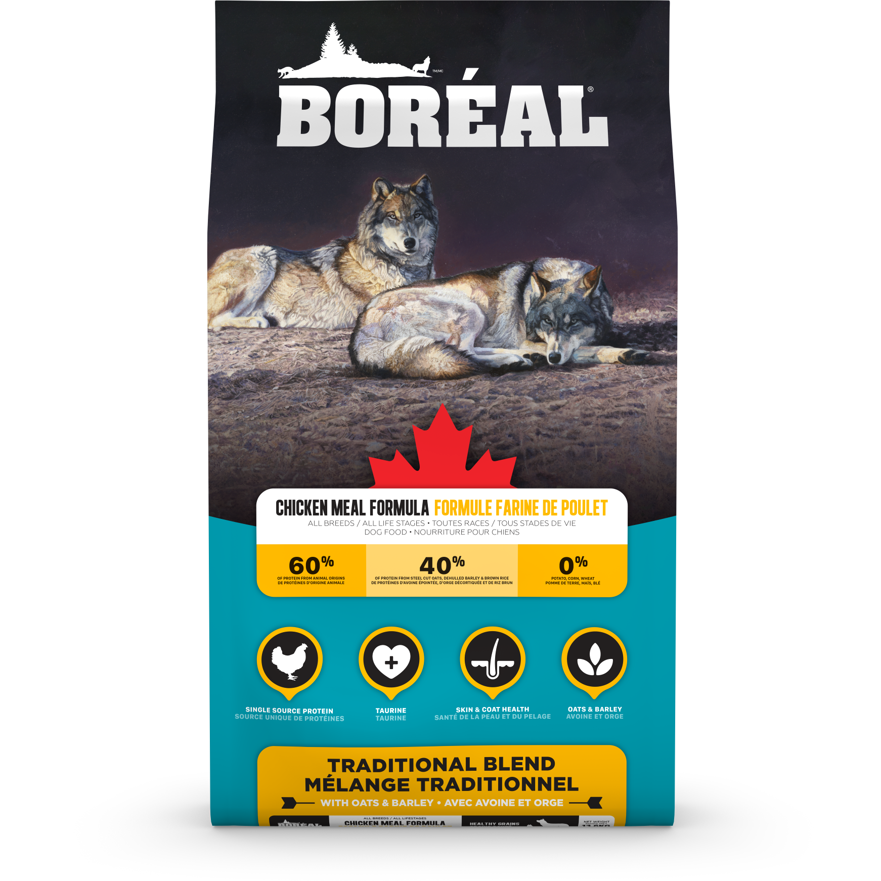 D0862 Boréal Traditional Blend Chicken 13.6kg