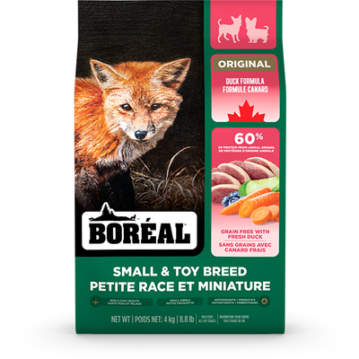 D0986 Boréal Original, Dog Food, Small and Toy Breed, Duck Formula 4 kg
