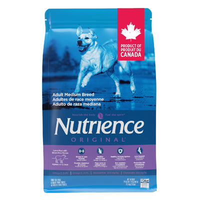 Nutrience Original Adult Medium Breed Lamb Meal with Brown Rice Recipe