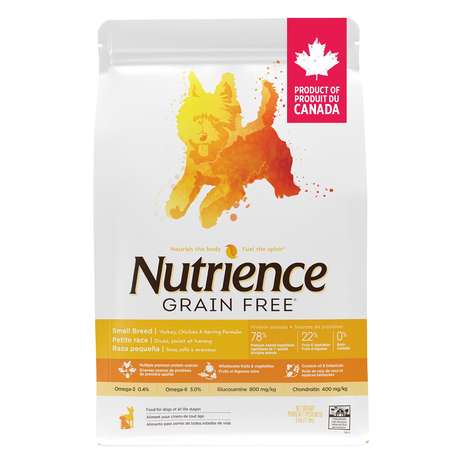 Nutrience Grain Free Small Breed Dog Food Turkey, Chicken & Herring