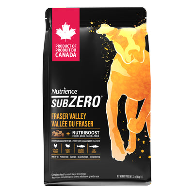 Nourriture pour chiens Nutrience sans céréales SubZero Fraser Valley