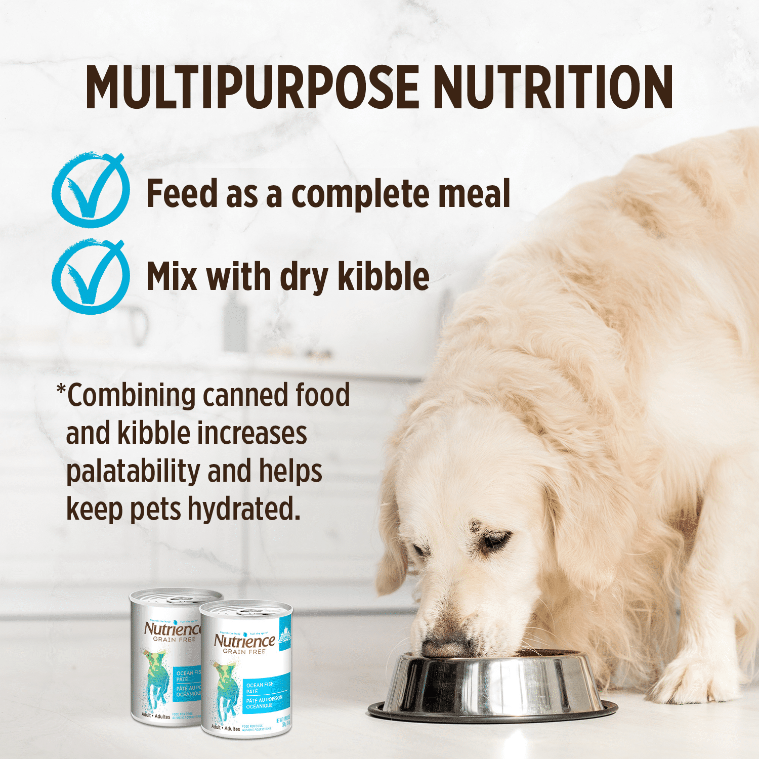 Nutrience Grain Free Ocean Fish Pâté Dog Food - Guaranteed Analysis