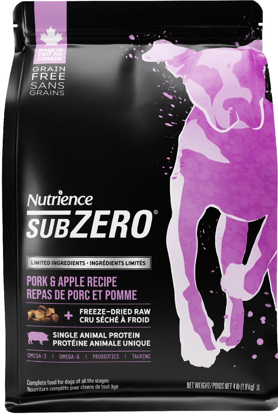 Nutrience SubZero Pork & Apple Limited Ingredient Dog Food  Dog Food  | PetMax Canada