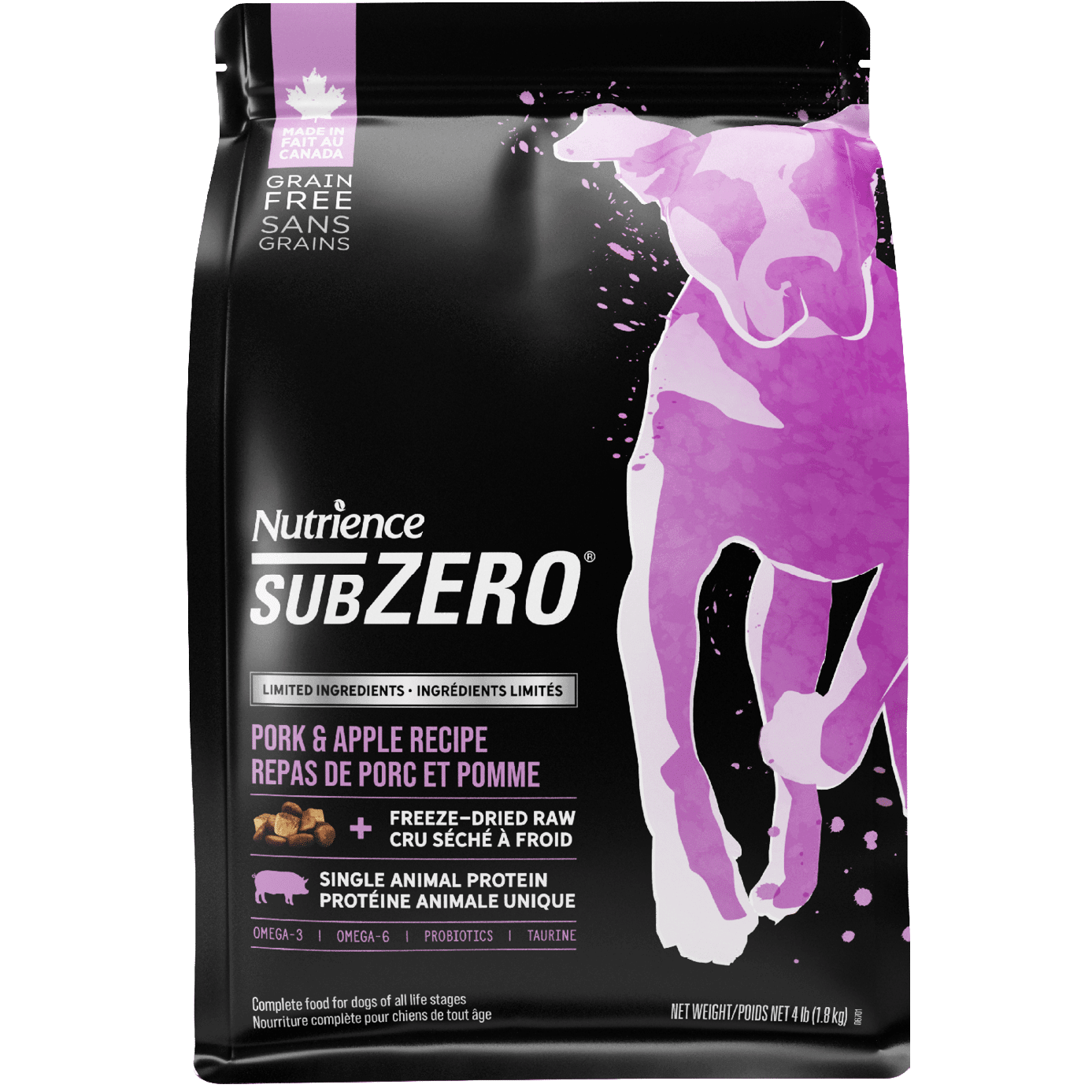 Nutrience SubZero Pork & Apple Limited Ingredient Dog Food - 1.8 Kg - Dog Food - Nutrience Pet Food - PetMax Canada