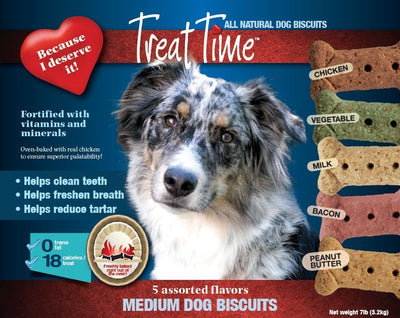Treat Time Dog Biscuits Assorted  Dog Treats  | PetMax Canada