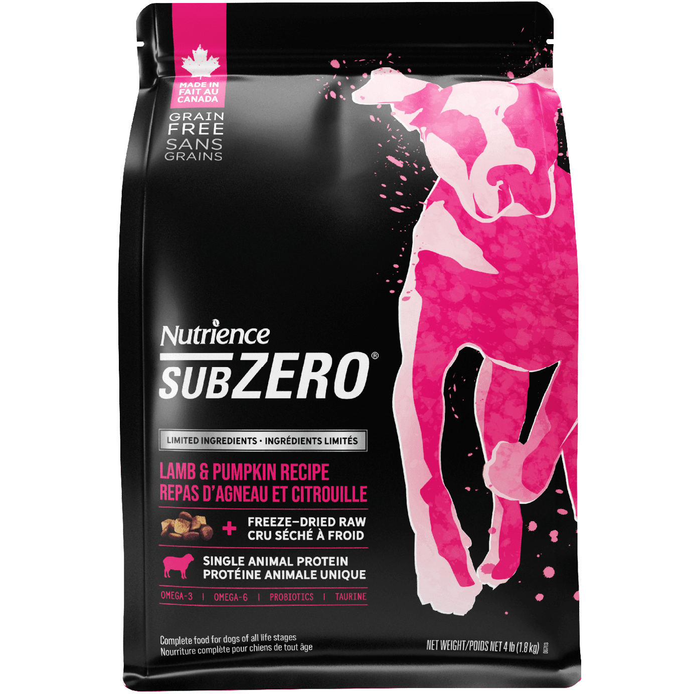 Nutrience SubZero Lamb & Pumpkin Limited Ingredient Dog Food - 1.8 Kg - Dog Food - Nutrience Pet Food - PetMax Canada