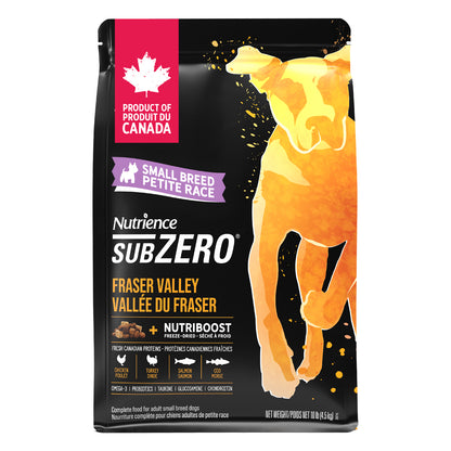 Formule Nutrience sans céréales SubZero Fraser Valley pour chiens de petite race