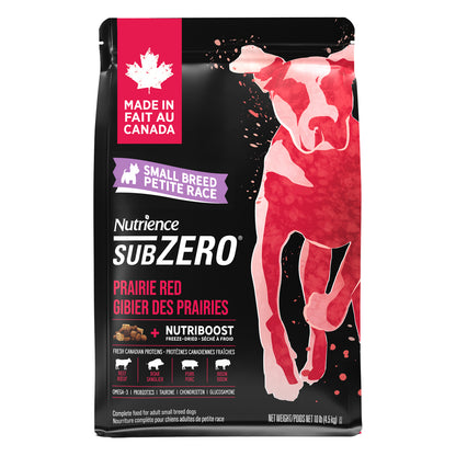Nutrience Nourriture pour chiens sans céréales SubZero Petite race Rouge prairie 