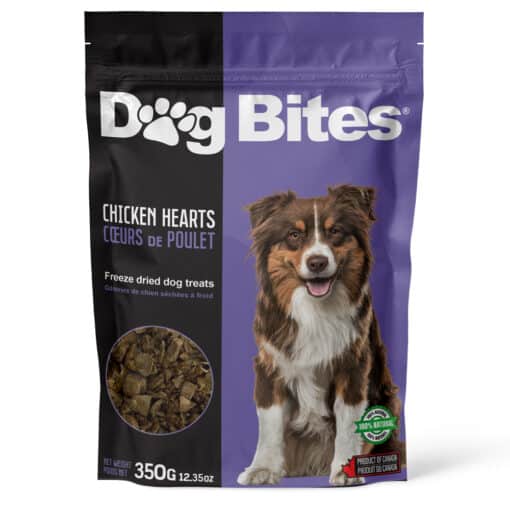 Dog Bites Freeze Dried Chicken Hearts Trainers Dog Treats - Dog Treats - Dog Bites - PetMax Canada