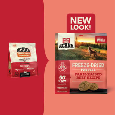 Acana Freeze-Dried Food Patties Ranch-Raised Beef Recipe