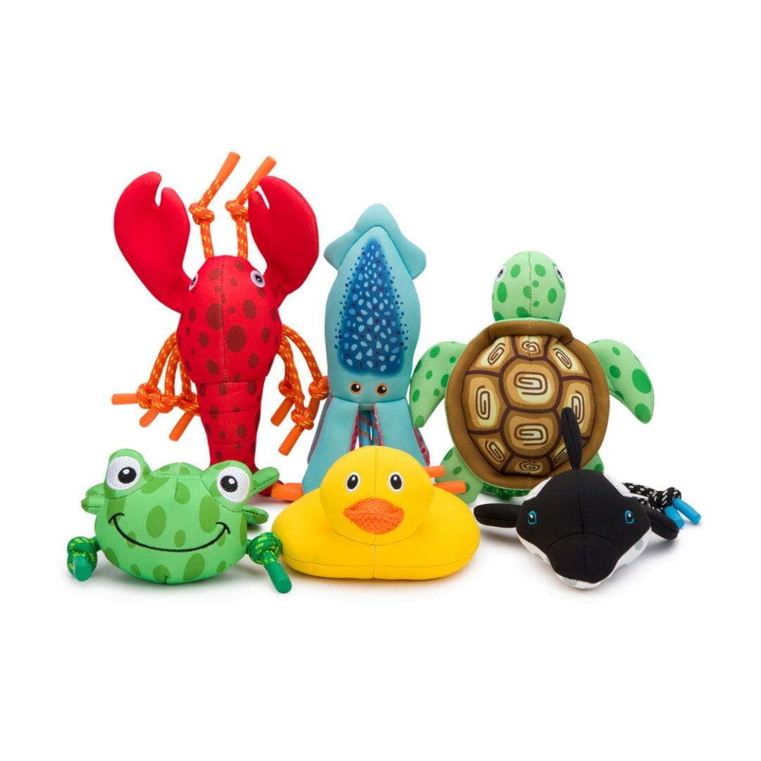 Fabdog Squid Floatie Squeaky Dog Water Toy - Dog Toys - Fabdog - PetMax Canada