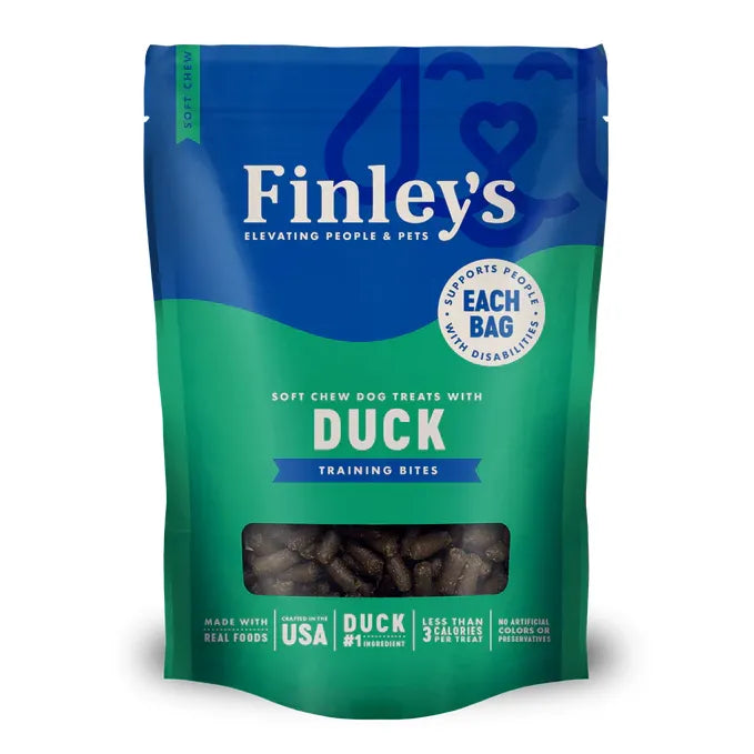 Finley's Soft Chew Trainer Bites Duck Dog Treats  Dog Treats  | PetMax Canada