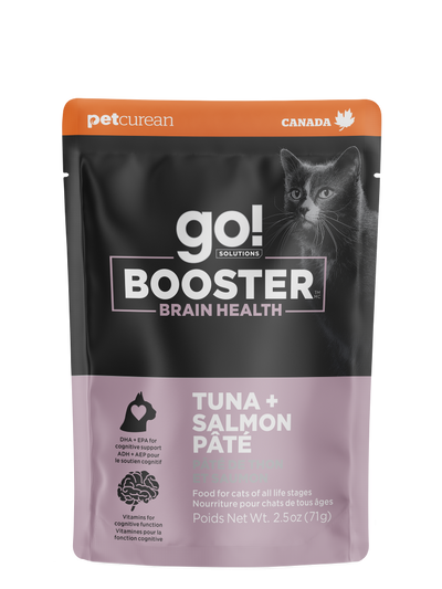 Go! Booster Brain Health Tuna And Salmon Pate For Cats  Canned Cat Food  | PetMax Canada