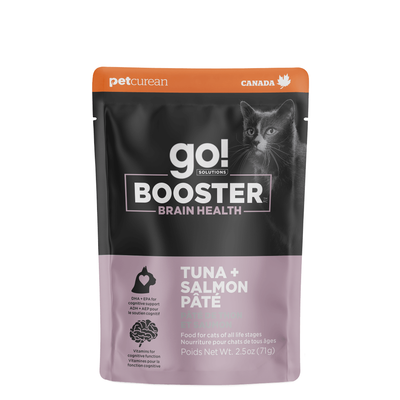 Go! Booster Brain Health Tuna And Salmon Pate For Cats - 71g - Canned Cat Food - Go! - PetMax Canada