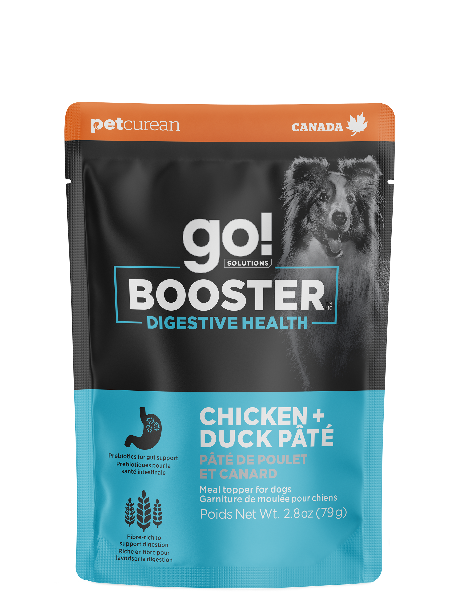 Go! Booster Digestive Health Chicken And Duck Pate Meal Topper For Dogs  Canned Dog Food  | PetMax Canada