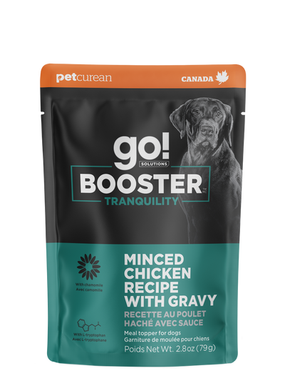 Go! Booster Tranquility Minced Chicken With Gravy Meal Topper For Dogs  Canned Dog Food  | PetMax Canada