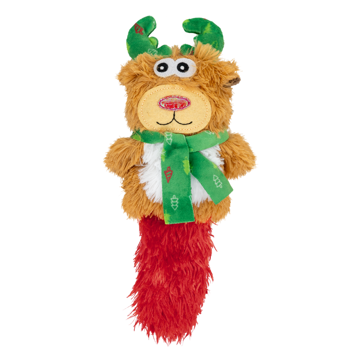 Kong Holiday Kickeroo Character Cat Toy - Assorted Characters - reindeer character full length - Kong - PetMax Canada