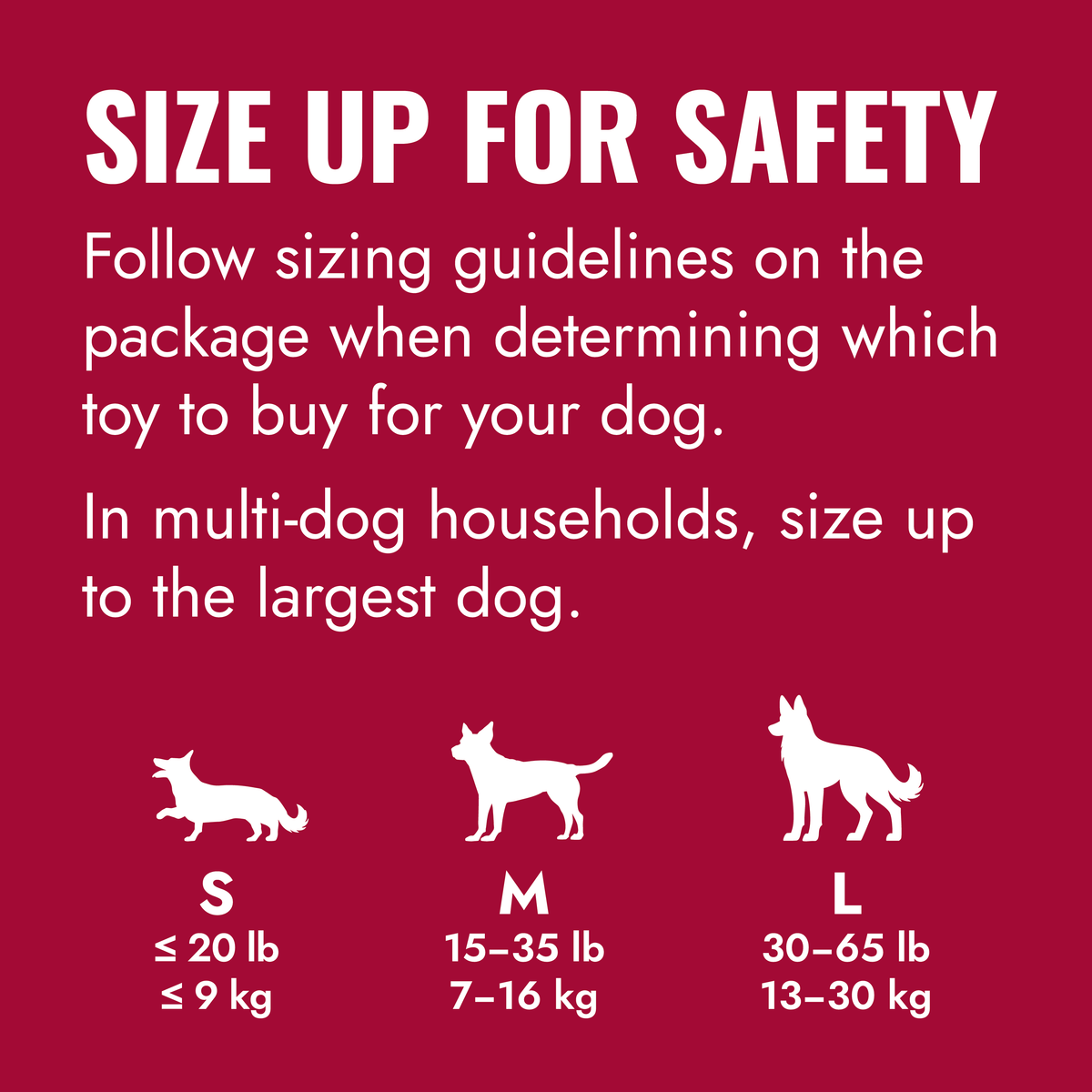 Kong Holiday Stuff-A-Ball Dog Toy - KONG size up for safety guide, Medium 15-35 lb - Kong - PetMax Canada
