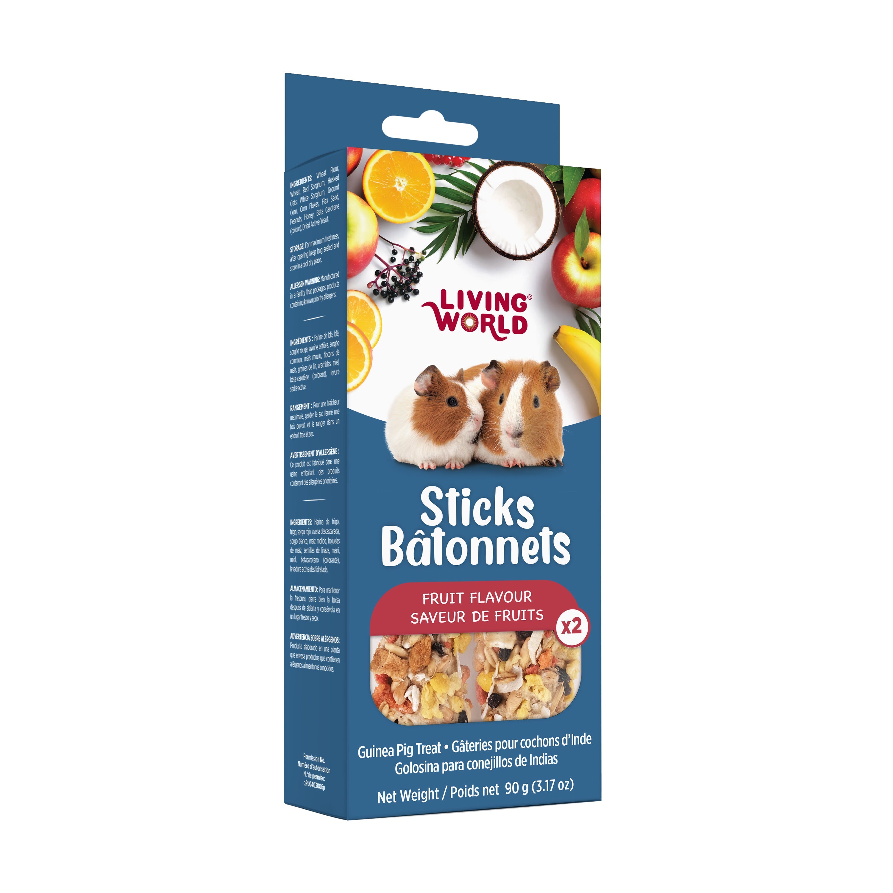 Living World Guinea Pig Fruit Medley Treat Sticks