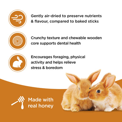 Living World Rabbit Honey Drizzle Treat Sticks