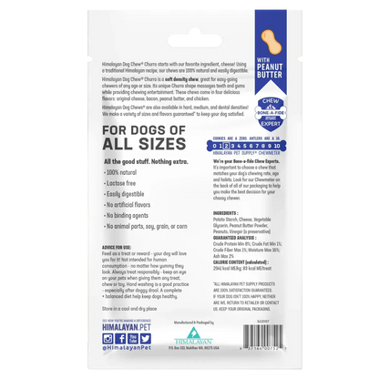 Himalayan Dog Chew Churro Peanut Butter Dog Treat - 4 Pack - 113g - Dog Treats - Himalayan Pet Supply - PetMax Canada