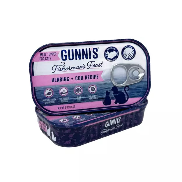Gunni's Pet Herring & Cod Recipe Food Topper For Cats