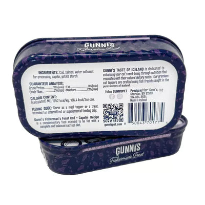 Gunni's Pet Cod & Capelin Recipe Food Topper For Cats