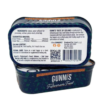 Gunni's Pet Salmon & Cod Liver Recipe With Kelp Food Topper For Dogs