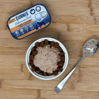 Gunni's Pet Salmon & Cod Liver Recipe With Kelp Food Topper For Dogs