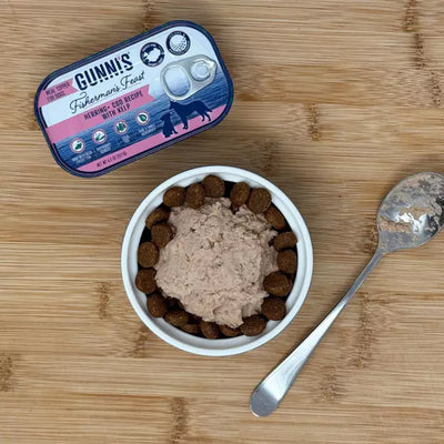 Gunni's Pet Herring & Cod Recipe With Kelp Food Topper For Dogs