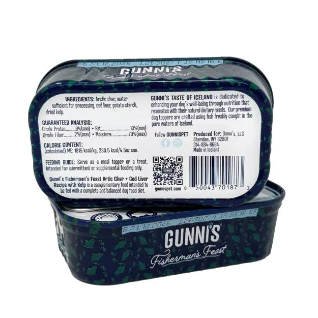 Gunni's Pet Arctic Char & Cod Liver Recipe With Kelp Food Topper For Dogs