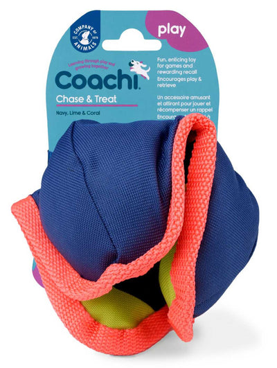 Coachi Chase & Treat Navy, Coral & Coral  Training Products  | PetMax Canada