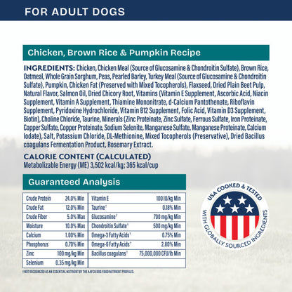 Natural Balance Health Protection Dry Dog Food, Chicken, Brown Rice & Pumpkin Recipe
