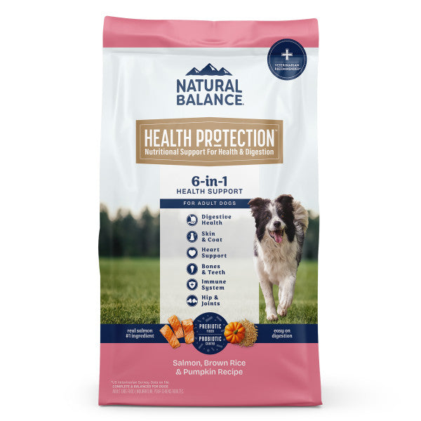 Natural Balance Health Protection Dry Dog Food, Salmon, Brown Rice & Pumpkin Recipe