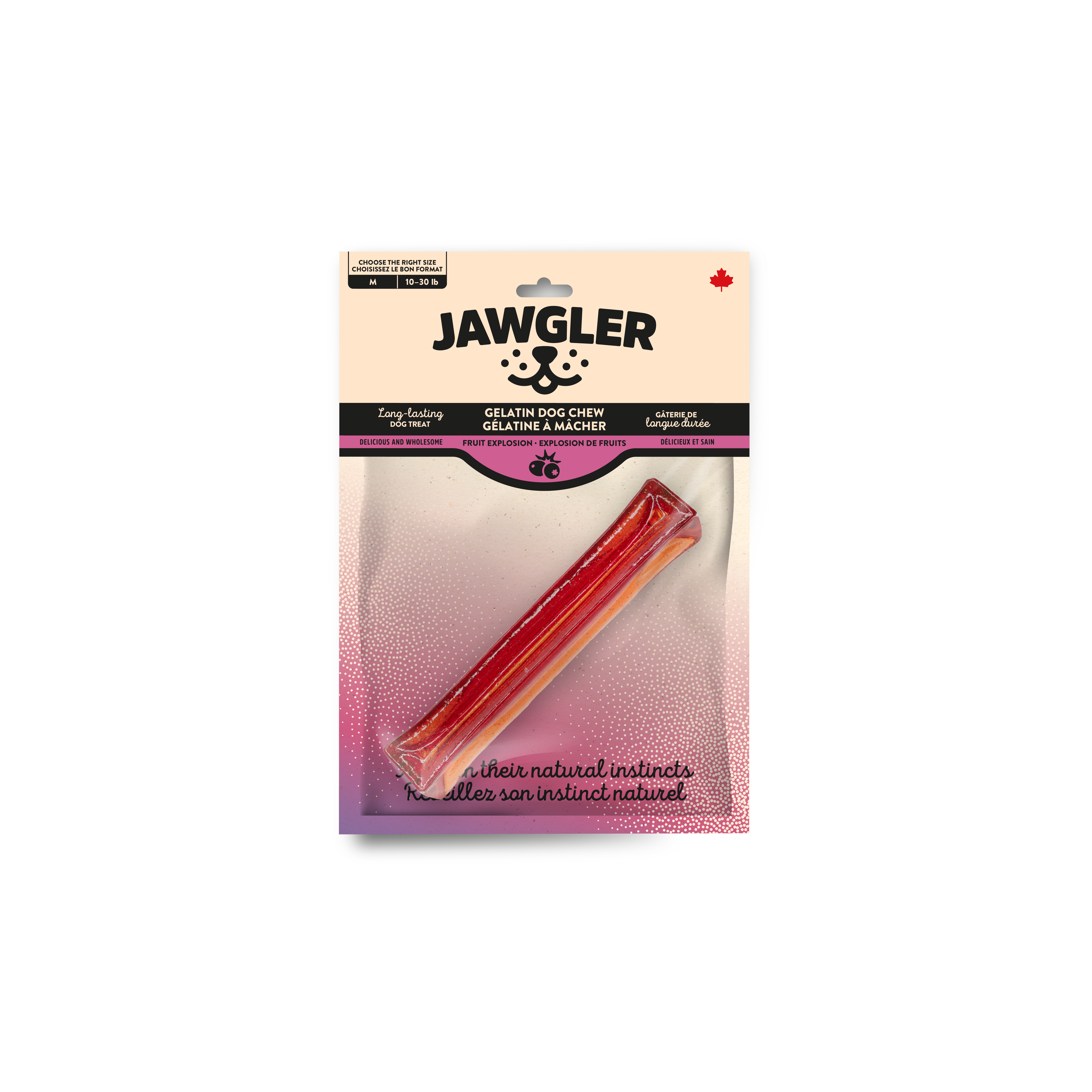 Jawgler Fruit Explosion Gelatin Dog Chew - Chew Products - Jawgler - PetMax Canada