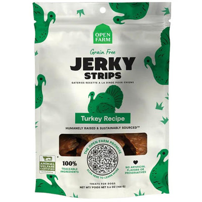 Open Farm Grain-Free Turkey Jerky Strips Dog Treats  Dog Treats  | PetMax Canada