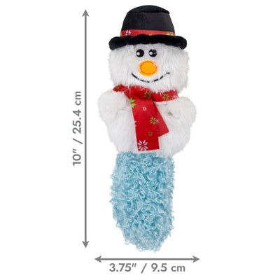 Kong Holiday Kickeroo Character Cat Toy - Assorted Characters - snowman dimensions 10 in by 3.75 in - Kong - PetMax Canada