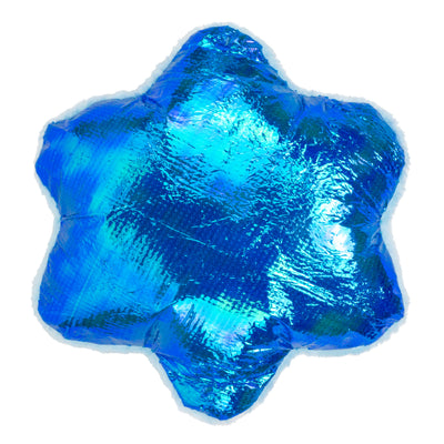 Kong Holiday Scrattles Penguin & Snowflake Cat Toy 2-Pack - Shiny iridescent blue back of the snowflake - Kong - PetMax Canada