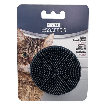 Le Salon Essentials Cat Round Rubber Grooming Brush  Cat Grooming  | PetMax Canada