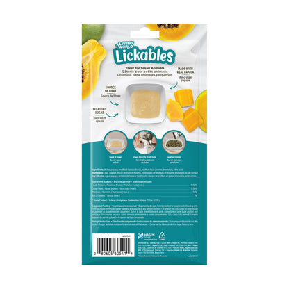 Living World Lickables Small Animal Treat Papaya Flavour