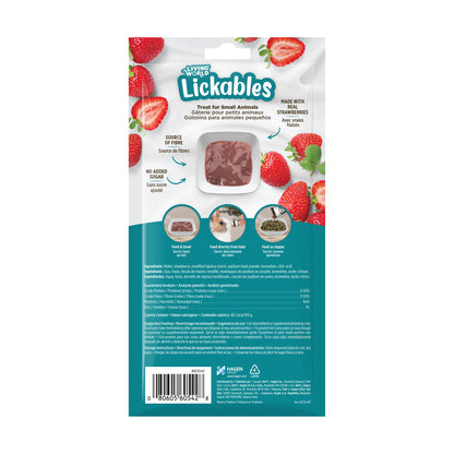 Living World Lickables Small Animal Treat Stawberry Flavour
