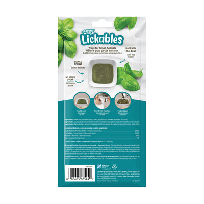 Living World Lickables Small Animal Treat Basil Flavour