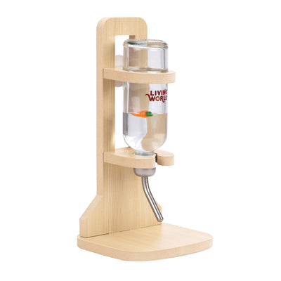 Living World Splash Wooden Water Bottle Stand for Small Animals - Small Animal - Living World - PetMax Canada