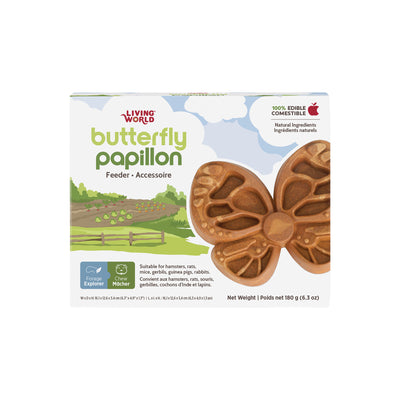 Living World Edible Butterfly Foraging Feeder for Small Animals - Small Animal - Living World - PetMax Canada