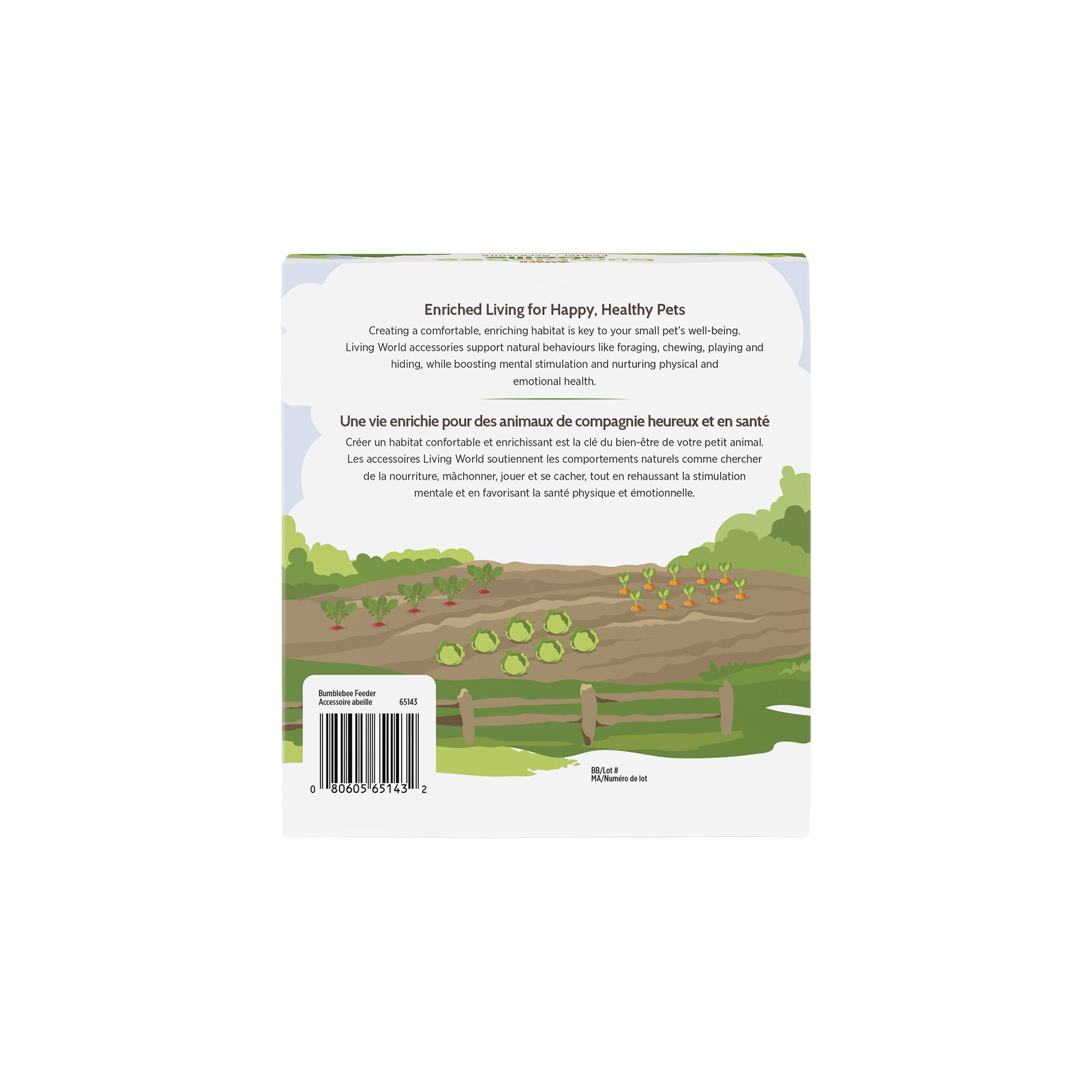 Living World Edible Bumblebee Foraging Feeder for Small Animals - Small Animal - Living World - PetMax Canada