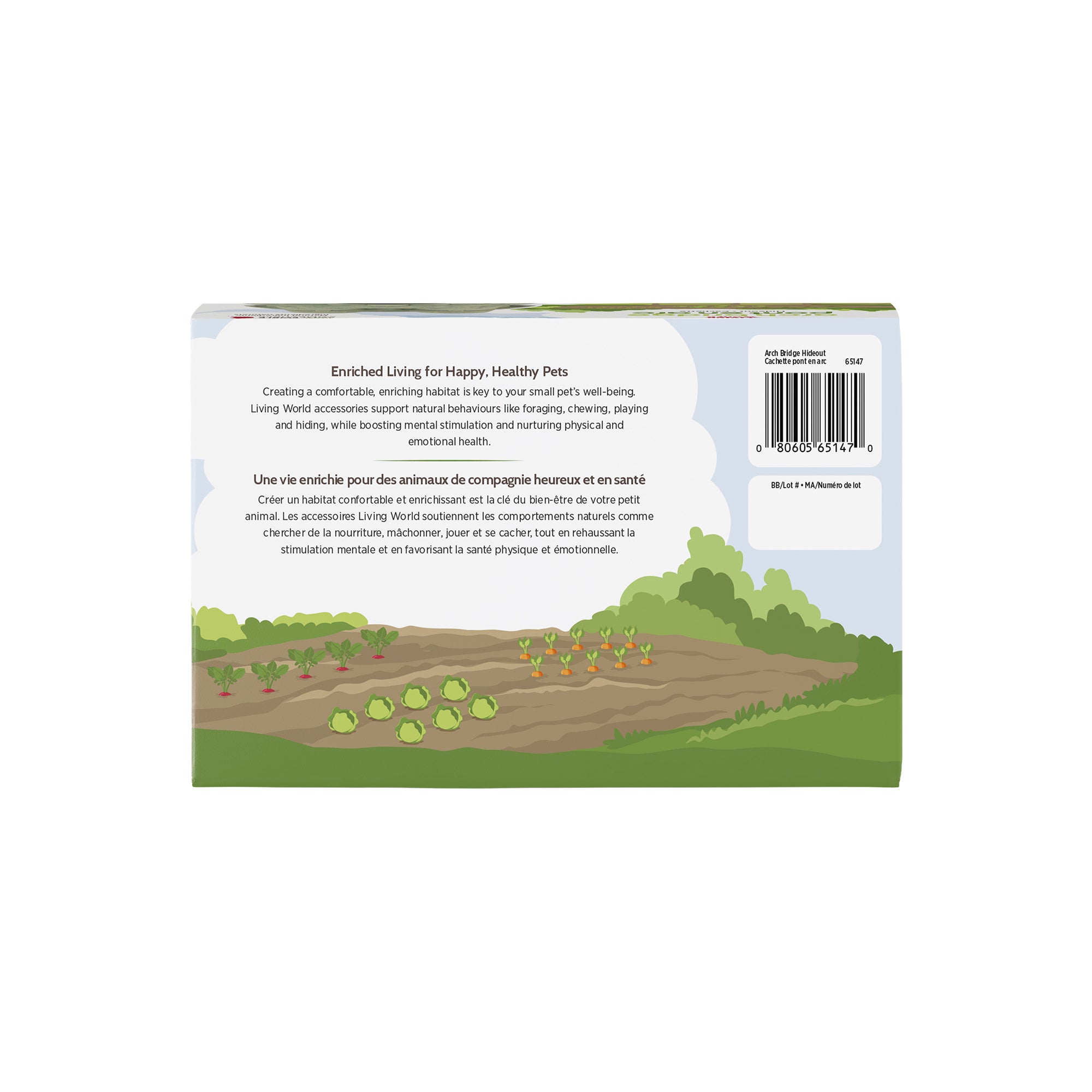 Living World Edible Arch Bridge Hideout for Small Animals - Small Animal - Living World - PetMax Canada