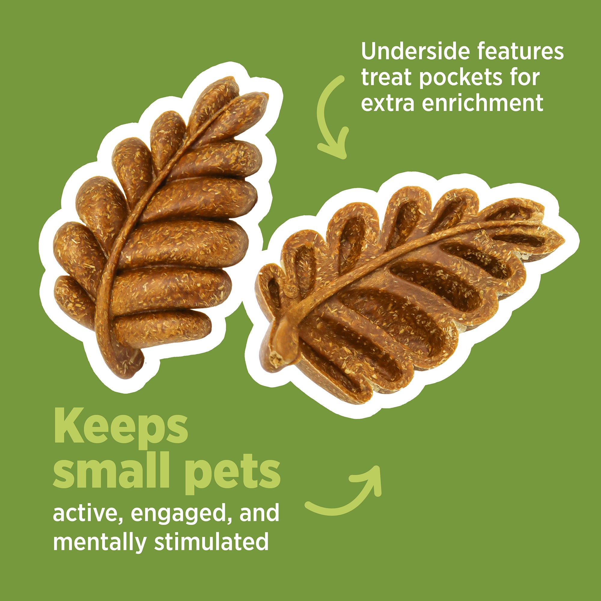 Living World Edible Leaves Chew Toy for Small Animals - 6 Pack - Small Animal - Living World - PetMax Canada