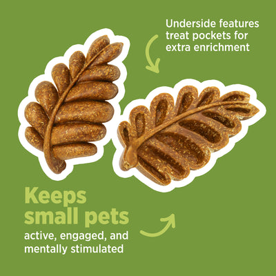Living World Edible Leaves Chew Toy for Small Animals - 6 Pack - Small Animal - Living World - PetMax Canada