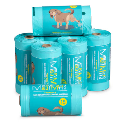 Messy Mutts Advanced Biorecycle Poop Bag Refill Rolls